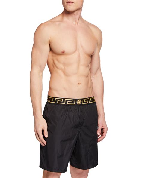 versace beachwear shorts|Versace men's swim trunks.